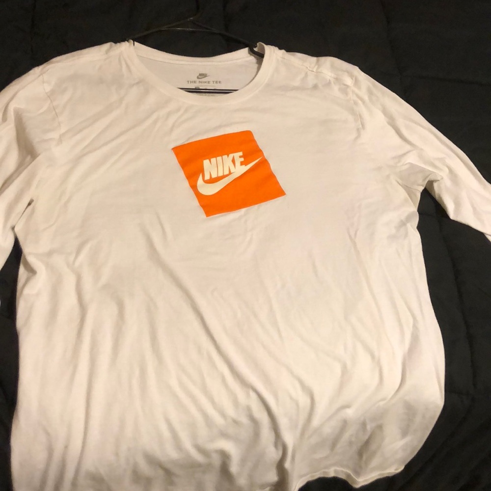 White long sleeve Nike shirt